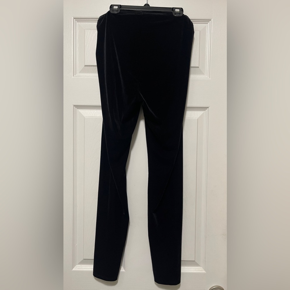 Eileen Fisher Women Black Velvet Ankle Length Leggings Pants Size S - Picture 6 of 6